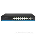 16ports PoE التبديل مع Gigabit Uplink و SFP